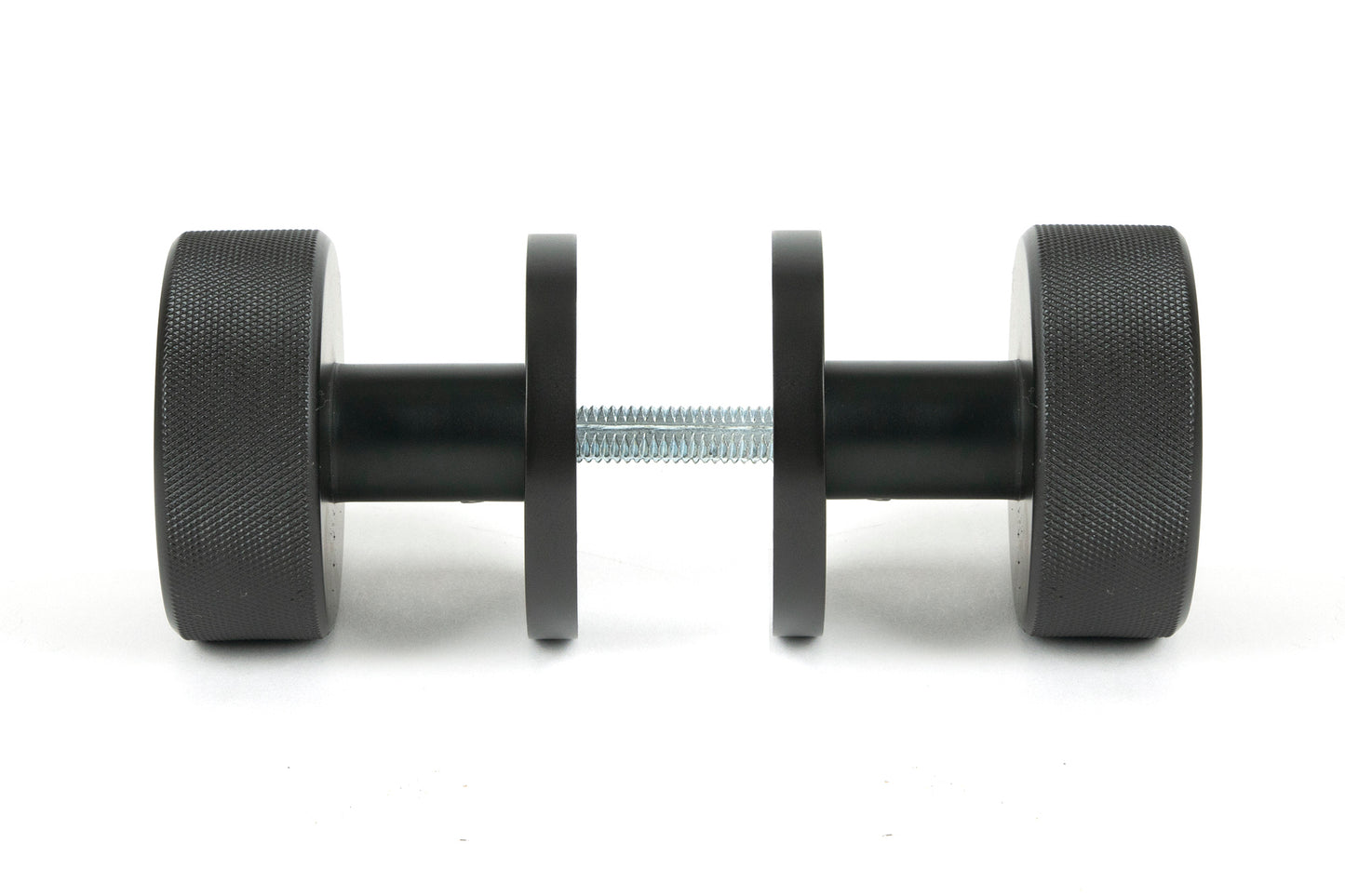 Aged Bronze Brompton Mortice/Rim Knob Set side by side