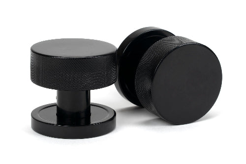 Black Brompton Mortice/Rim Knob Set