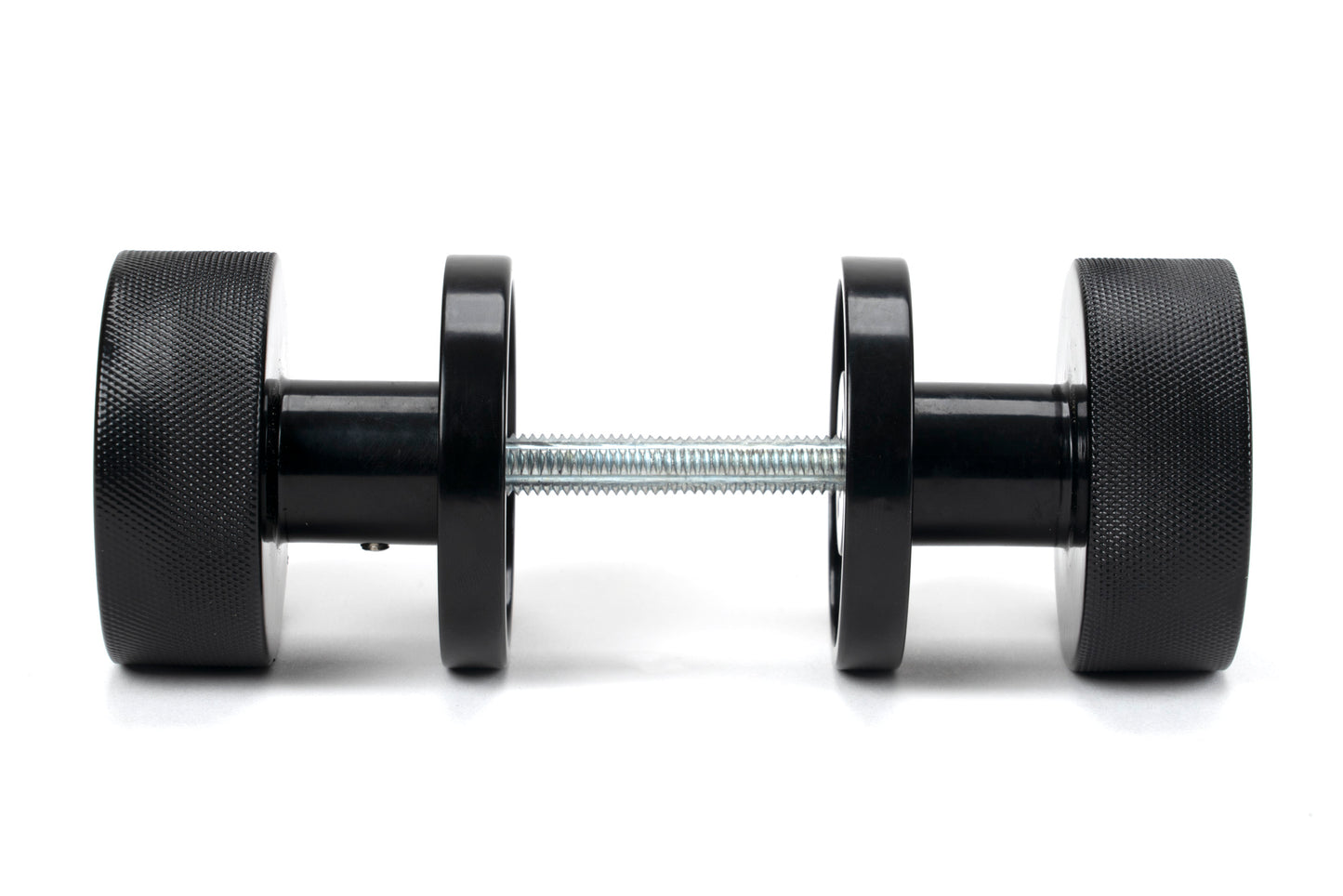 Black Brompton Mortice/Rim Knob Set side by side