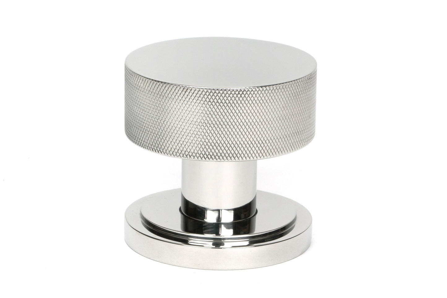 Polished Marine SS (316) Brompton Mortice/Rim Knob Set Single