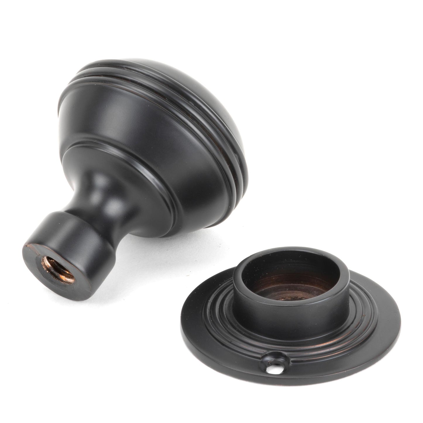 Aged Bronze Prestbury Mortice/Rim Knob Set 63mm