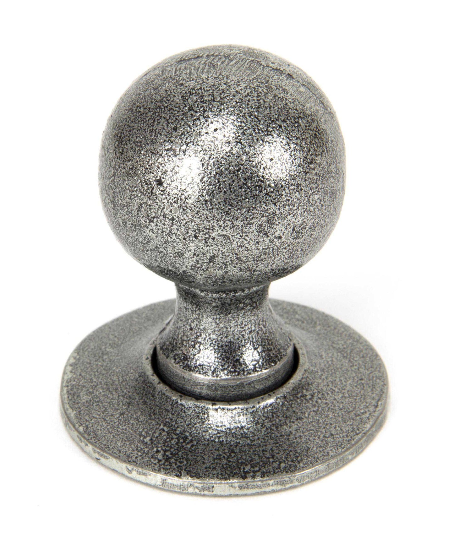 Pewter Patina Beeswax Round Mortice/Rim Knob Set