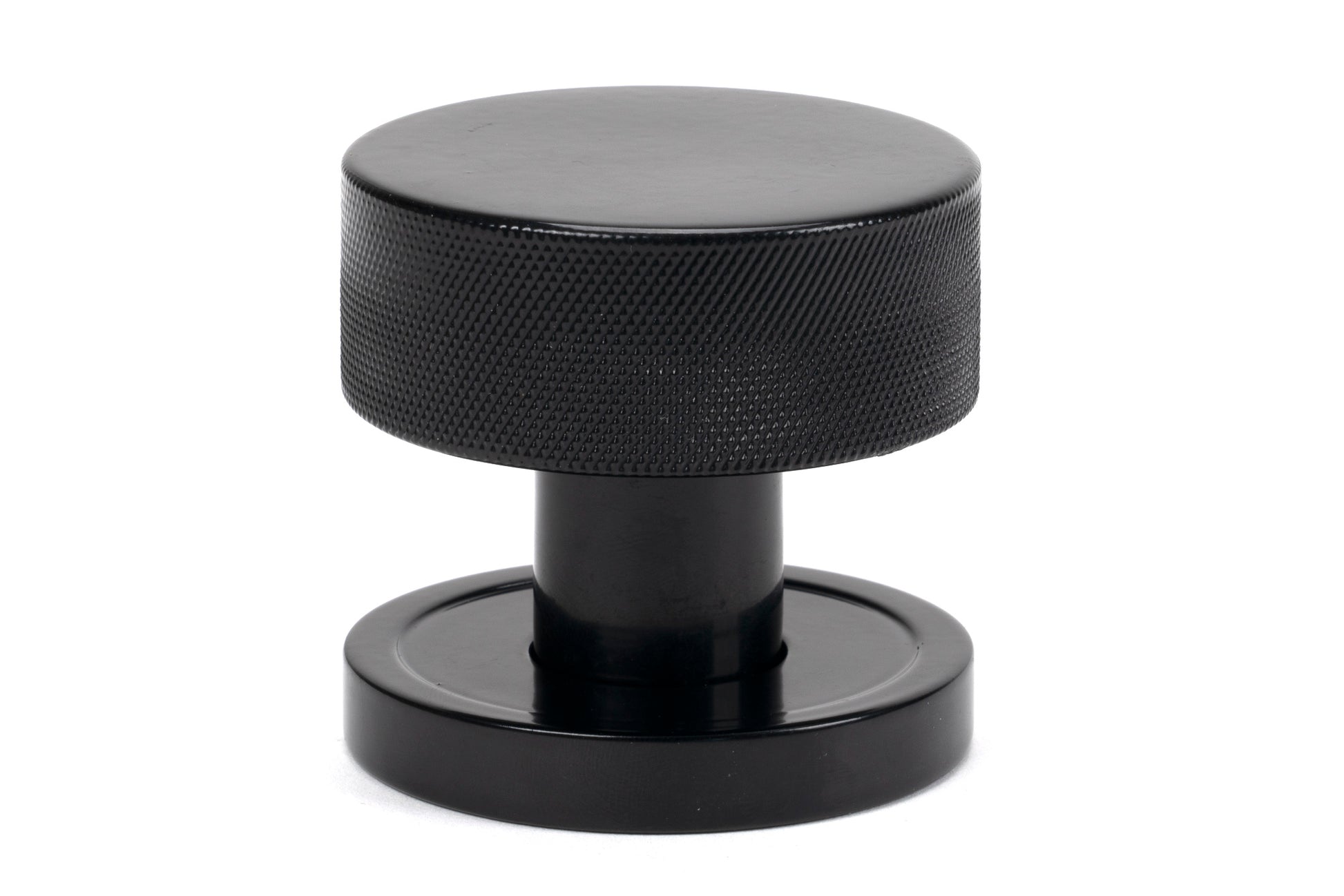Black Brompton Mortice/Rim Knob Set Single