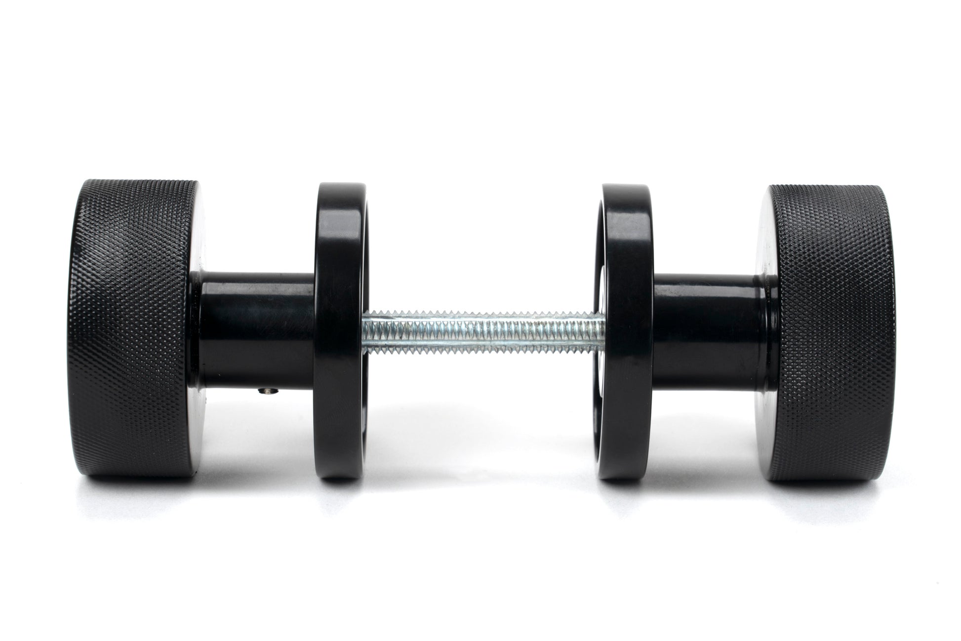 Black Brompton Mortice/Rim Knob Set side by side