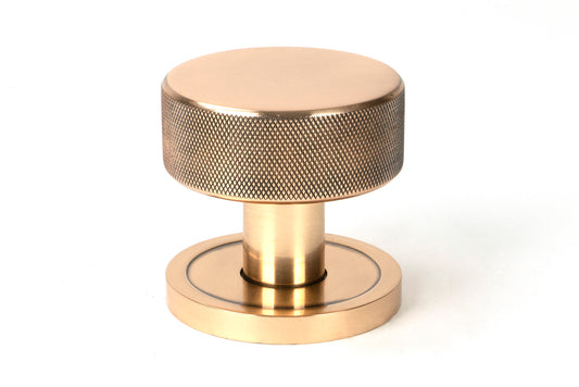 Polished Bronze Brompton Mortice/Rim Knob Set Single