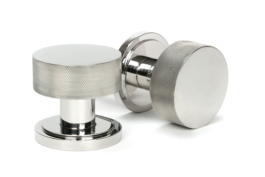 Polished Marine SS (316) Brompton Mortice/Rim Knob Set