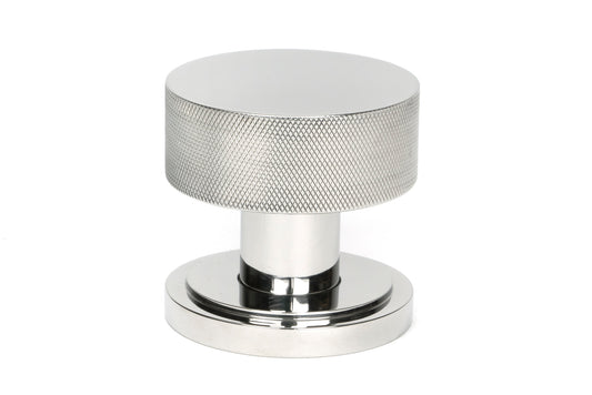 Polished Marine SS (316) Brompton Mortice/Rim Knob Set Single