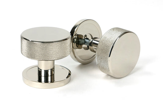 Polished Nickel Brompton Mortice/Rim Knob Set