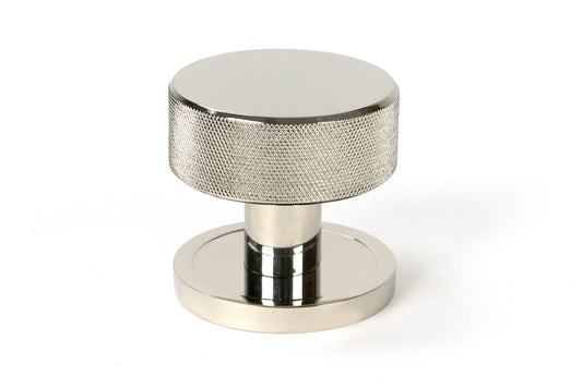Polished Nickel Brompton Mortice/Rim Knob Set Single