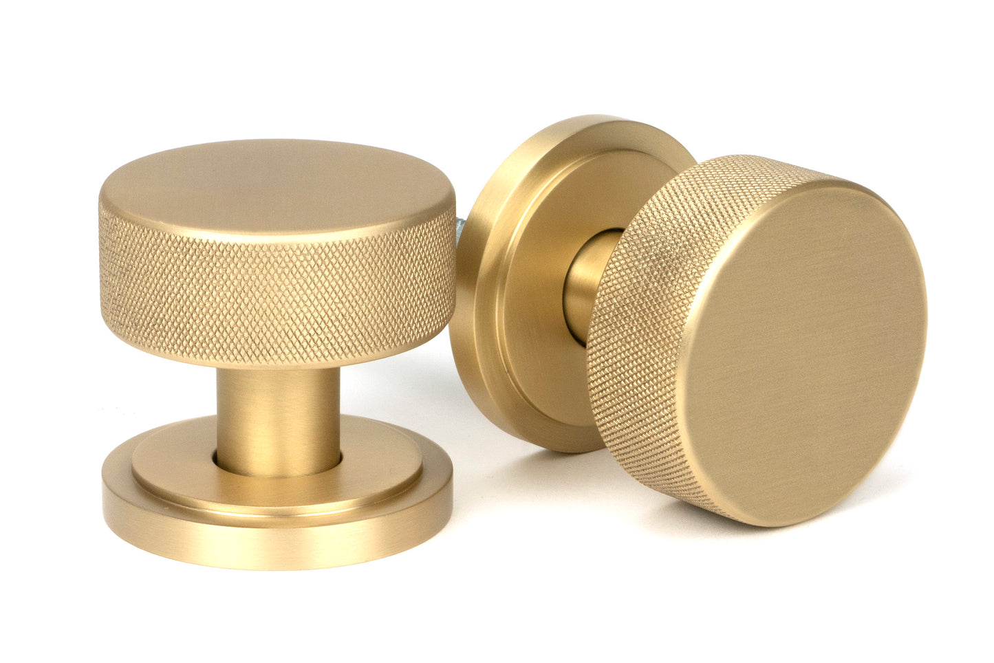 Satin Brass Brompton Mortice/Rim Knob Set 