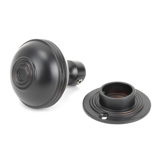 Aged Bronze Prestbury Mortice/Rim Knob Set 63mm