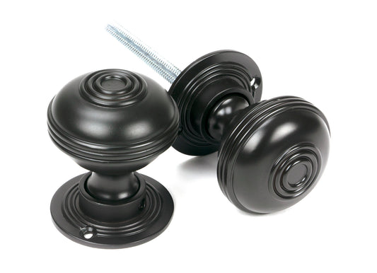 Aged Bronze Prestbury Mortice/Rim Knob Set 63mm