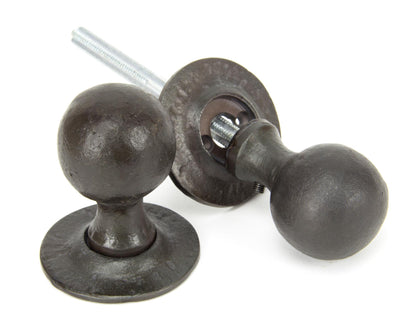 Beeswax Round Mortice/Rim Knob Set