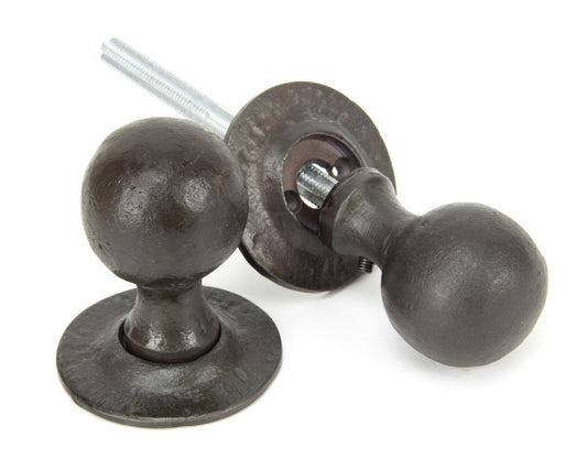 Beeswax Round Mortice/Rim Knob Set