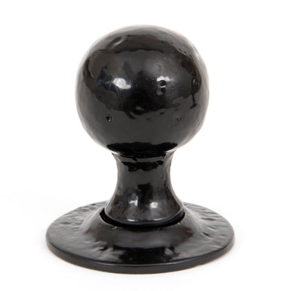 Black Round Mortice/Rim Knob Set