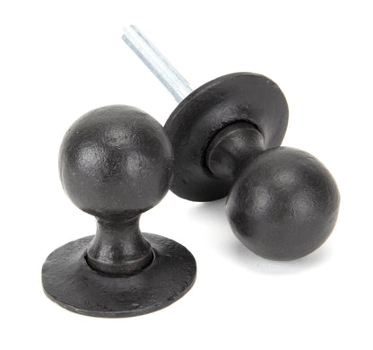 External ~Beeswax Round Mortice/Rim Knob Set