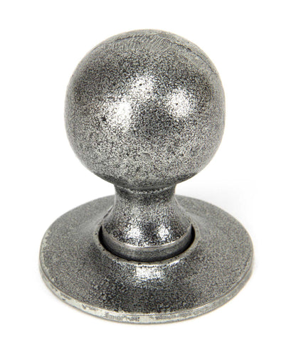 Pewter Patina Beeswax Round Mortice/Rim Knob Set
