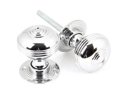 Aged Chrome Prestbury Mortice/Rim Knob Set 50mm
