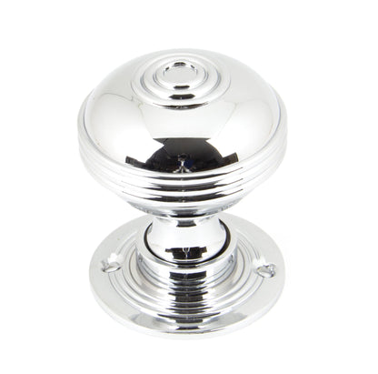 Aged Chrome Prestbury Mortice/Rim Knob Set 50mm