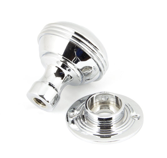 Aged Chrome Prestbury Mortice/Rim Knob Set 63mm