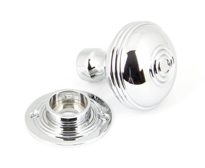 Aged Chrome Prestbury Mortice/Rim Knob Set 50mm