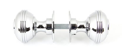 Aged Chrome Prestbury Mortice/Rim Knob Set 50mm