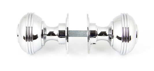 Aged Chrome Prestbury Mortice/Rim Knob Set 63mm