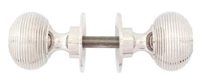 Polished Nickel Beehive Mortice Door Knob 3