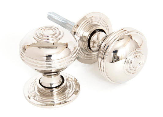 Polished Nickel Prestbury Mortice/Rim Knob Set 63mm